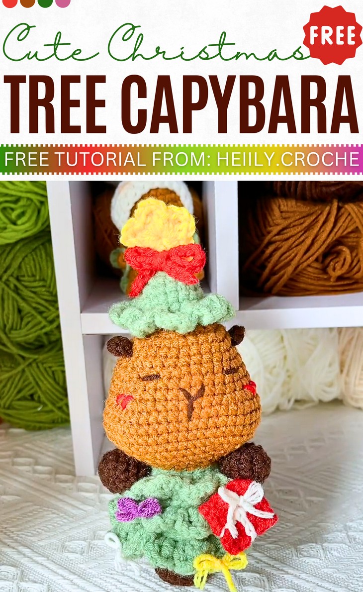 _Cute Christmas Tree Capybara