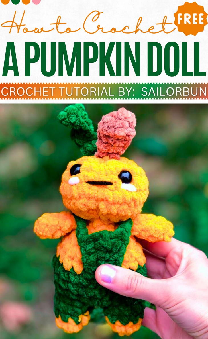 How to Crochet A Pumpkin Doll