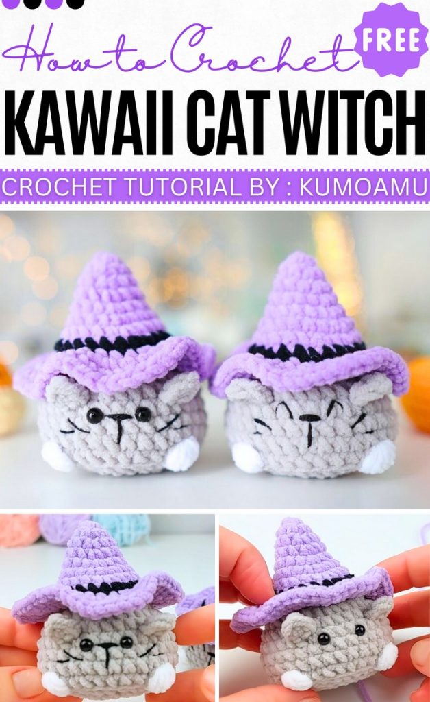 How to Crochet Kawaii Cat Witch