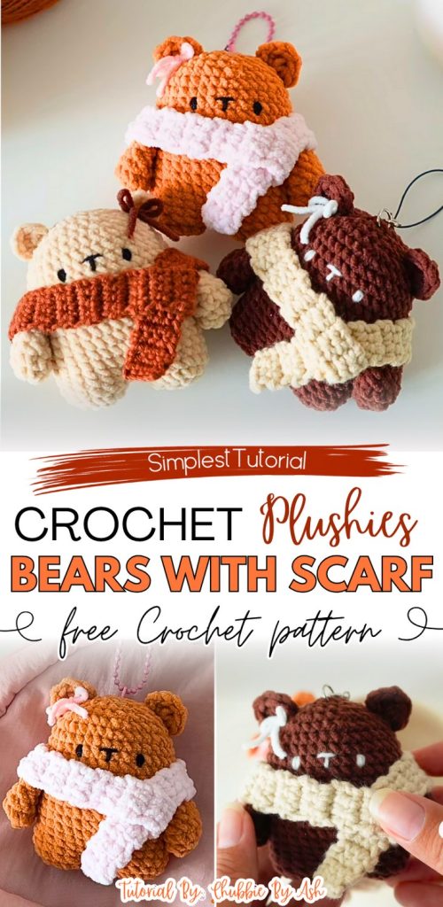 Plushies Bears With Scarf