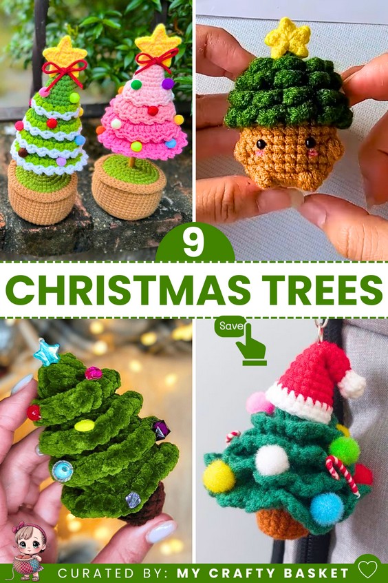 crochet CHRISTMAS TREES patterns