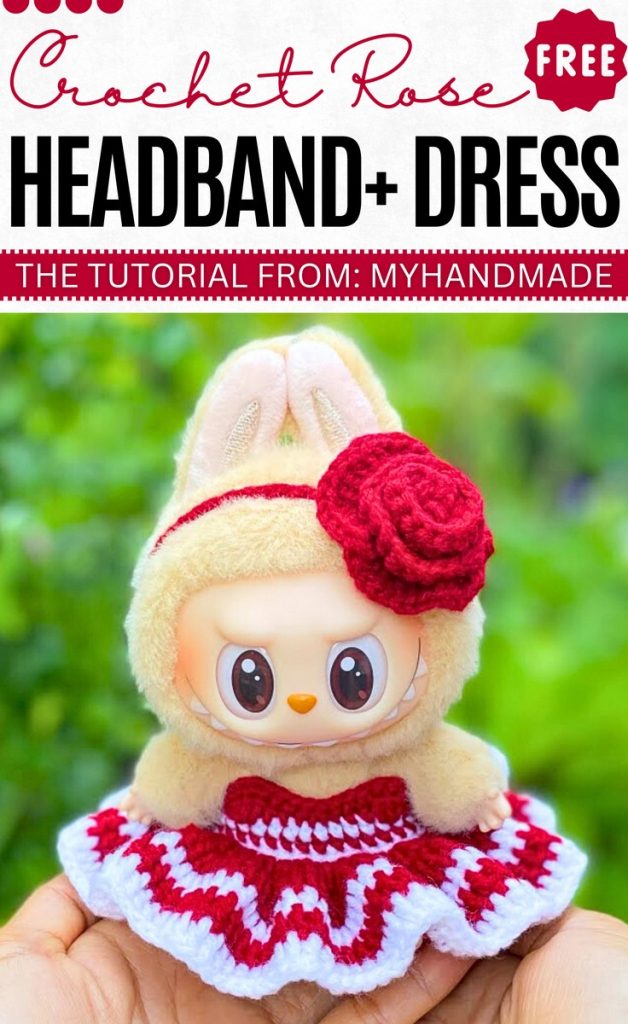 crochet labubu dress