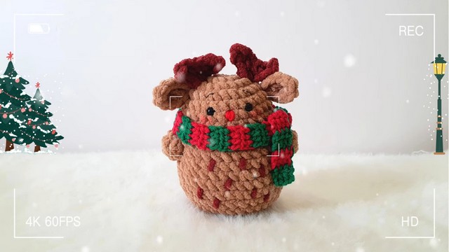 crochet reindeer