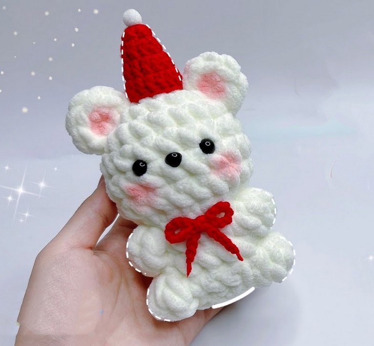 Crochet Christmas bear