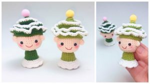 How to Crochet Christmas Tree Amigurumi Doll (Finger Puppet & Ornament)