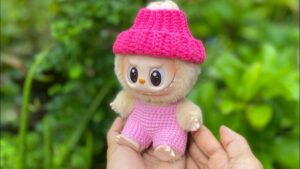 How to Crochet Easy Overalls For Have A Seat Labubu Doll