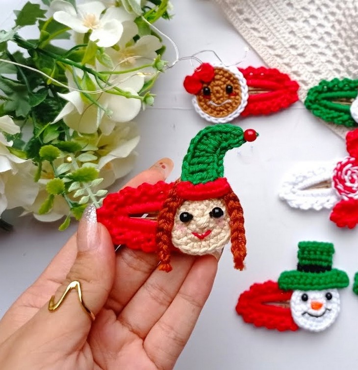 Christmas Hair Clips Easiet 9 in 1 Tutorial (1)
