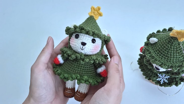 How to Crochet Christmas Tree Bear Amigurumi for Cosplay
