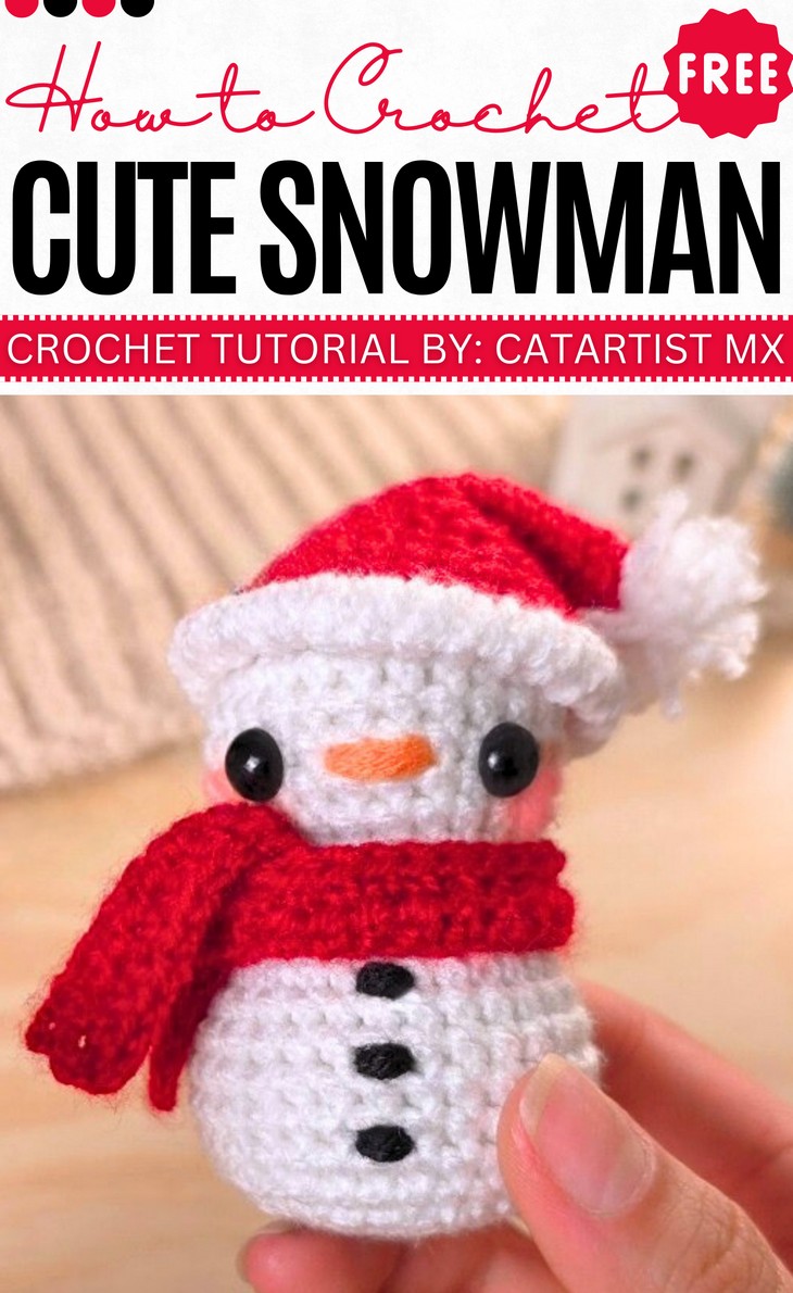 Crochet Amigurumi Snowman (3)