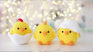 Crochet Chicken In Egg Shell