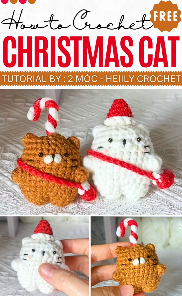 Crochet Christmas Cat Tutorial (2)