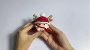 How to Crochet Christmas Mushroom Amigurumi for Beginners