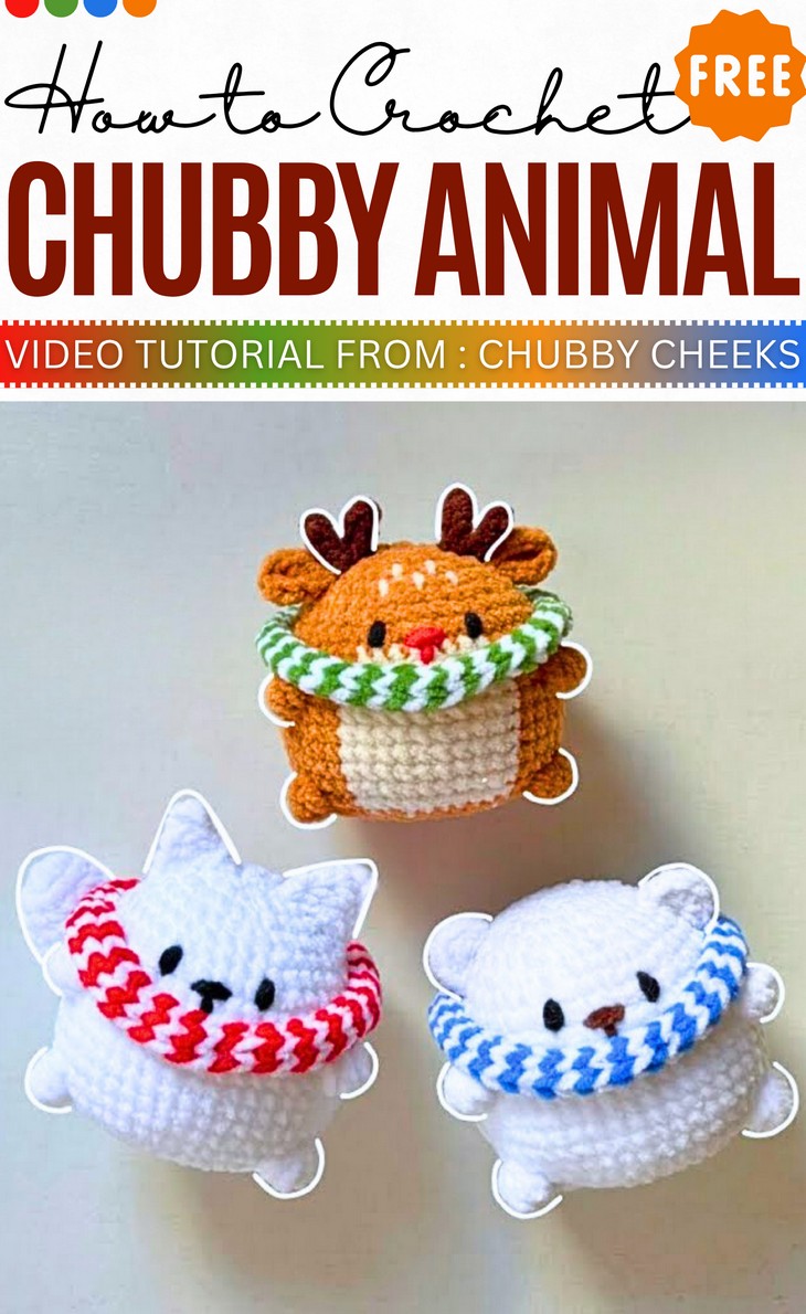 Crochet Chubby Winter Animals _ LOW SEW _ Quick and Easy 3 in 1