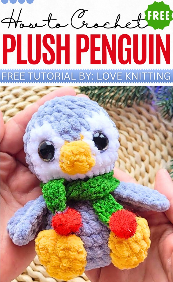 Crochet Plush Penguin Plushie (2)