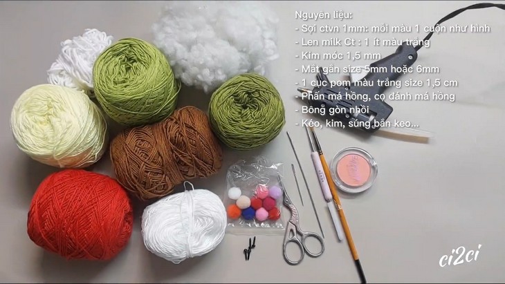Cute Christmas Avocado Couple Amigurumi Tutorial (5)