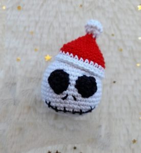 How to Crochet Christmas Jack Keychain From Jack Skellington