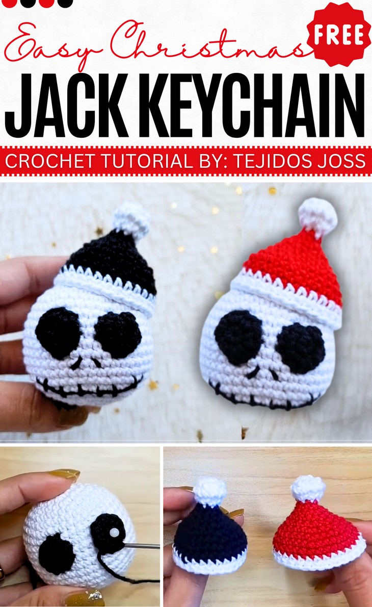 Easy Christmas Jack Keychain From Jack Skellington (1)