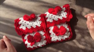 How to Crochet Bow Book Cover from Square (Christmas Gift)