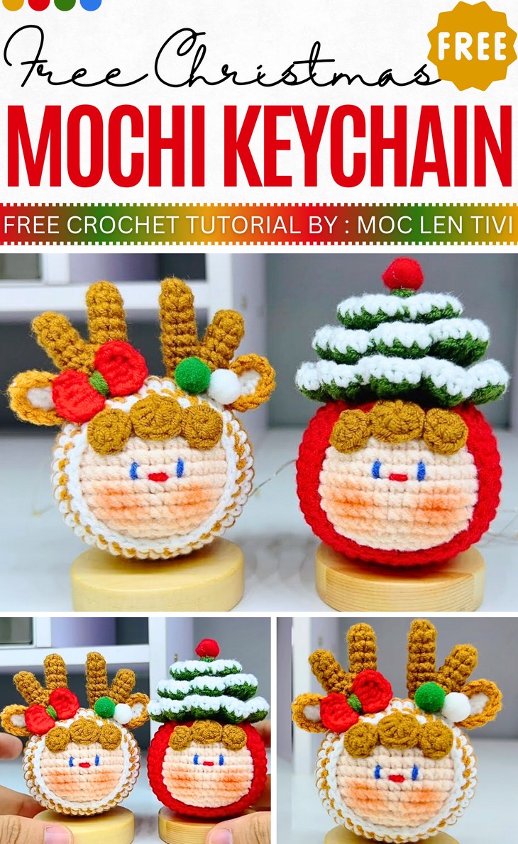 Free Christmas mochi keychain & Ornament (1)