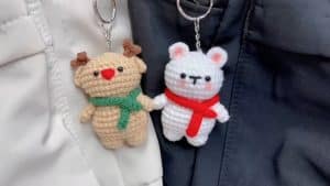 How to Crochet Mini Christmas Dolls (Reindeer and Polar Bear)