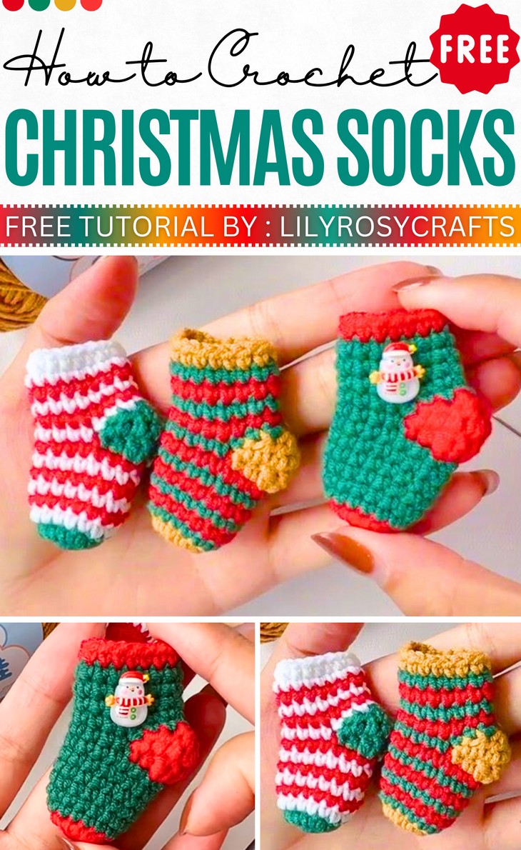 How to Crochet Christmas Socks