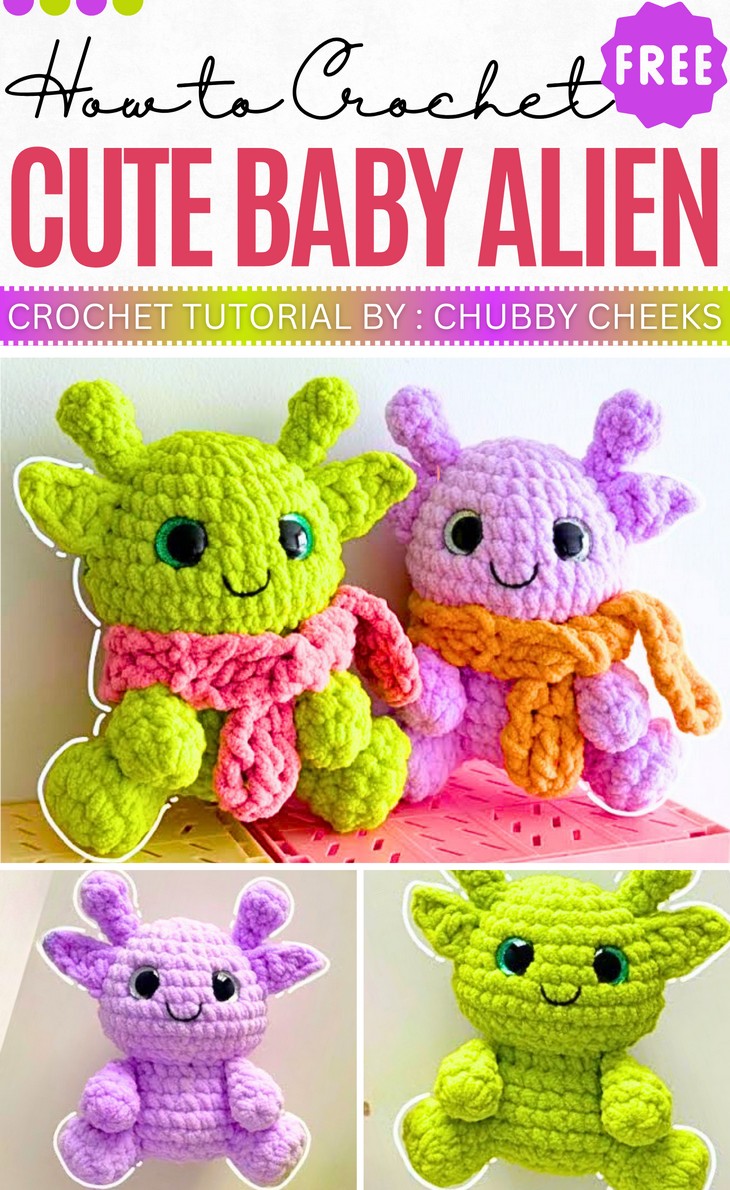 How to Crochet Cute & Friendly Baby Alien _ Quick & Easy Plushie Tutorial (3)