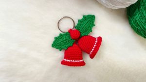 How to Crochet Christmas Bell Ornament With Holy Sprig