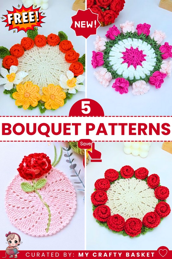 How to Crochet Flower Bouquet Patterns