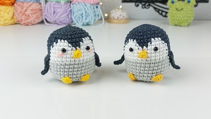 How to Crochet Kawaii Penguin!🐧Easy Step-by-Step Crochet Tutorial for Beginners (1)