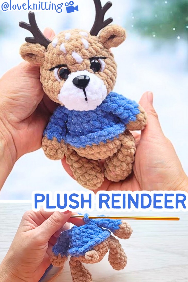 How to Crochet Plush Reindeer Free (5)