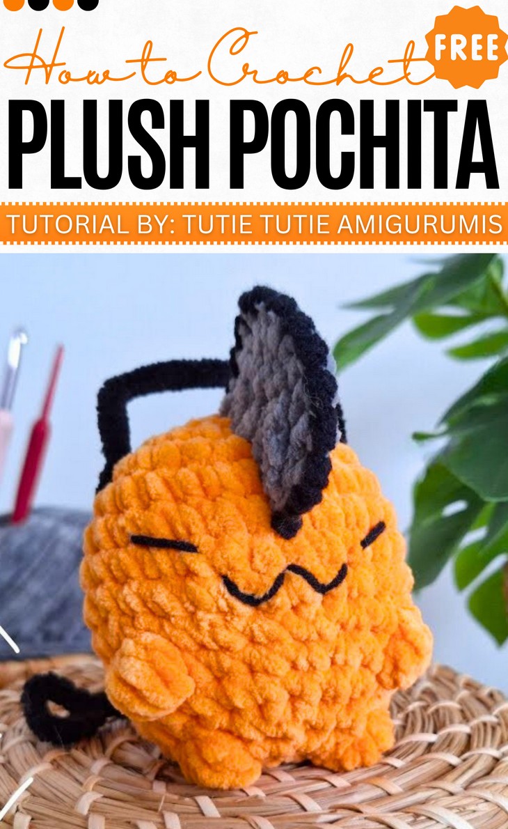How to Crochet Plush pochita (1)