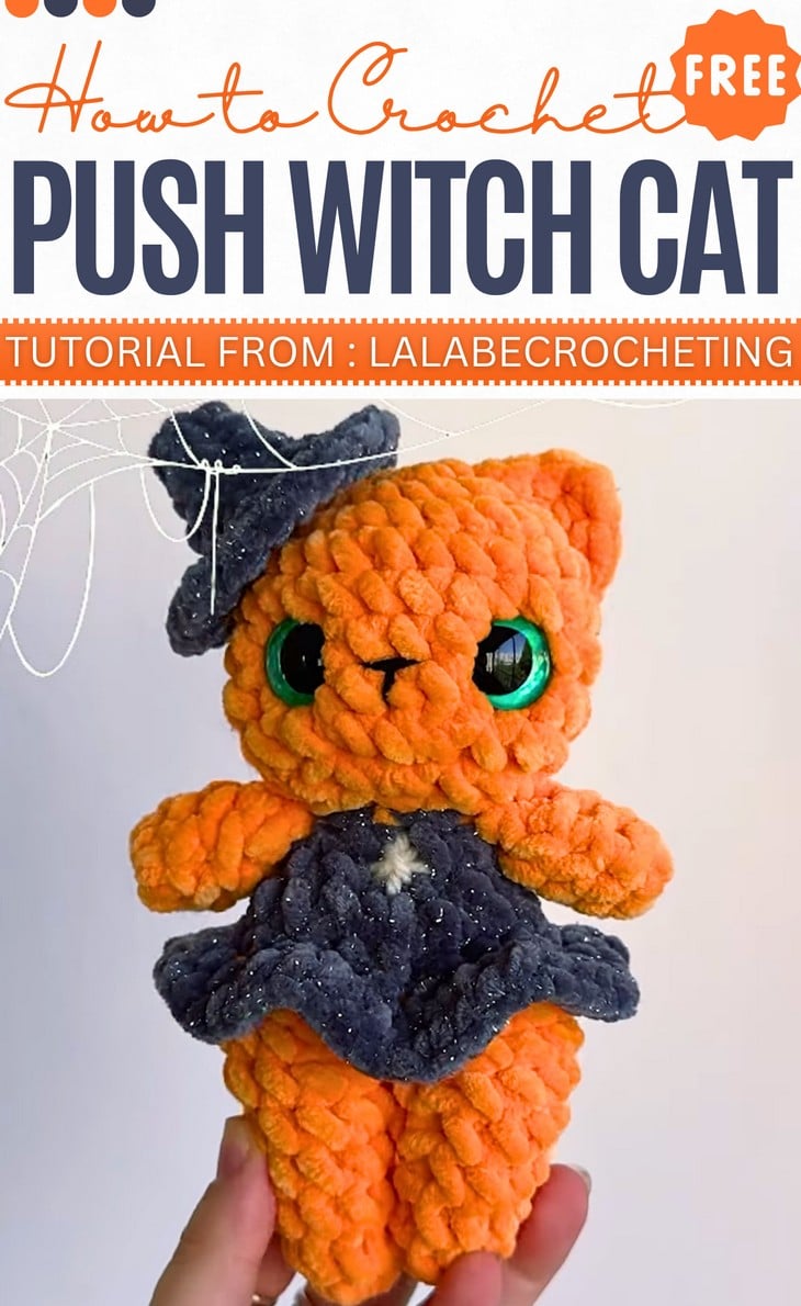 How to Crochet Push Witch Cat