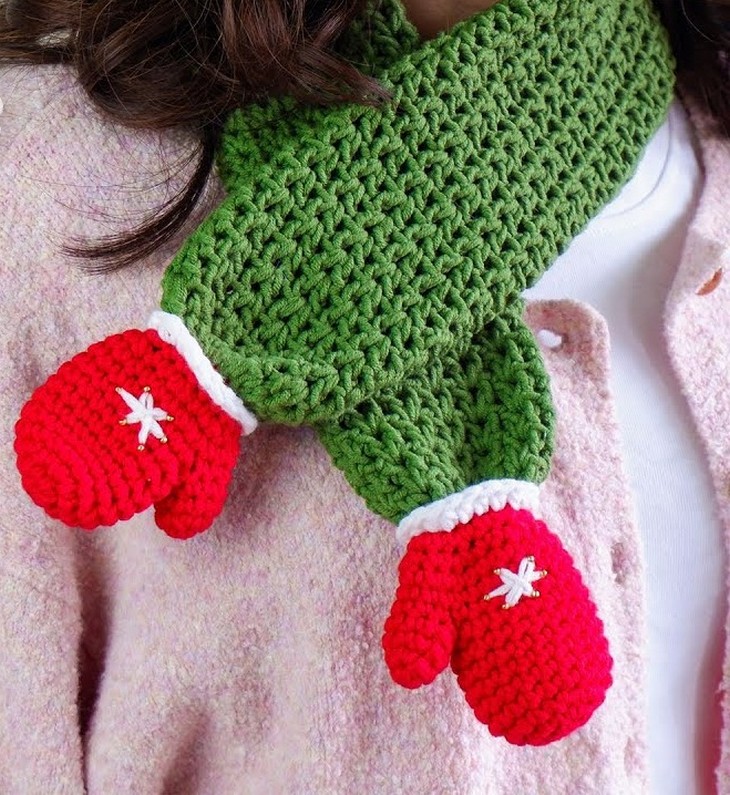 Pattern Christmas Scarf (1)