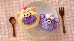 How to Crochet Ubear Cakeroll Plushie (Bear Cakeroll Squishy)