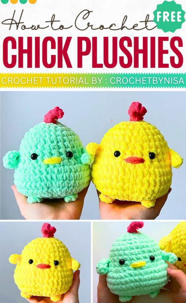 crochet big & Chubby chick plushie