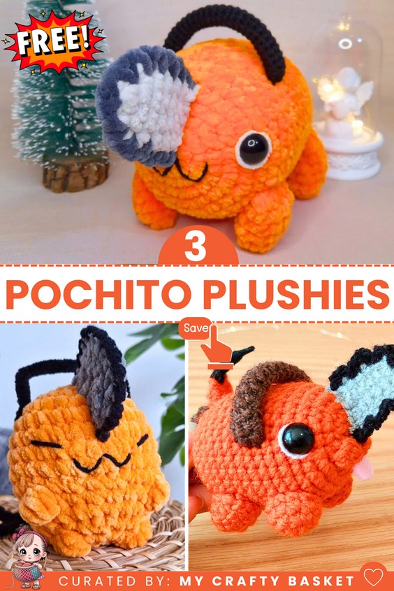 crochet pochito plushies