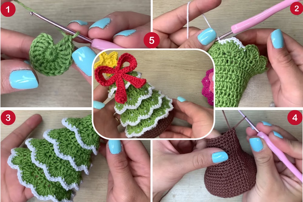 🎄Crochet Christmas Tree Part 1_Amigurumi Crochet_Merry Christmas 37-55 screenshot