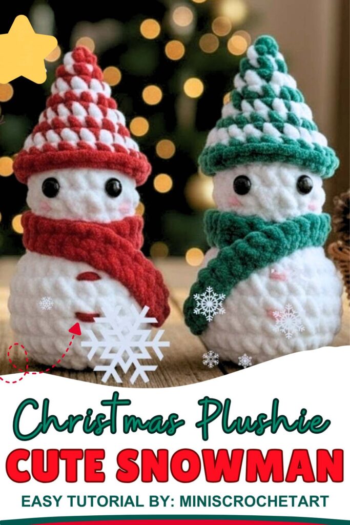 Christmas Plushie Snowman Amigurumi