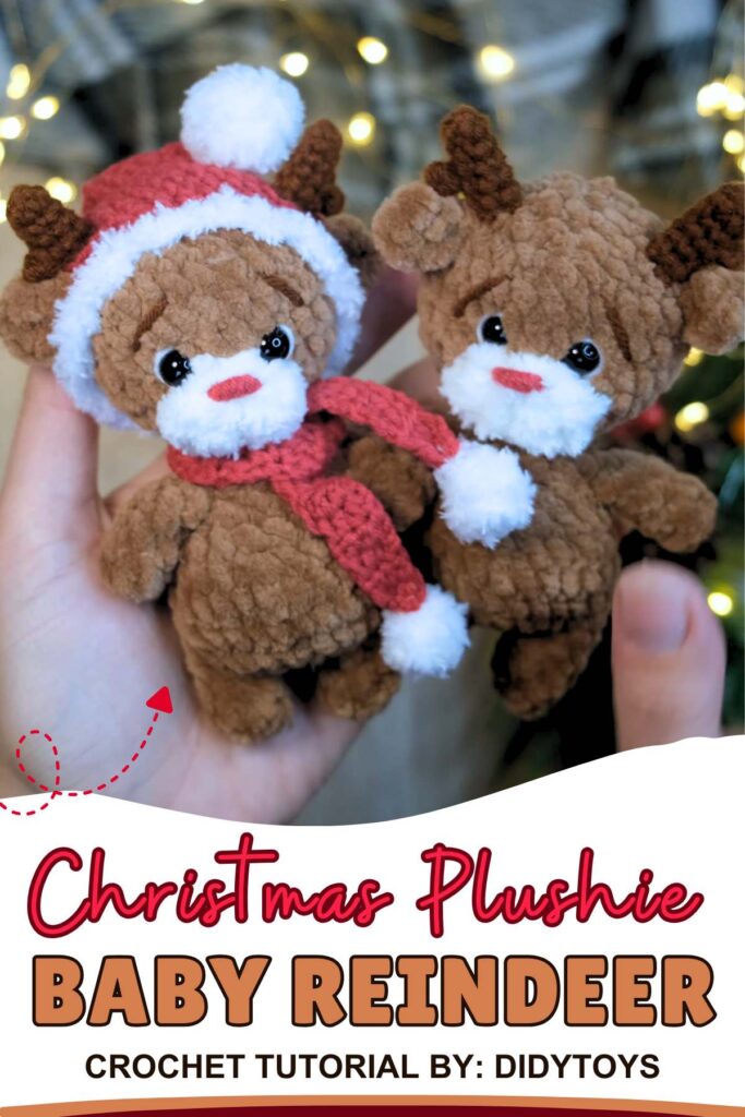 Christmas Reindeer Plushie Amigurumi
