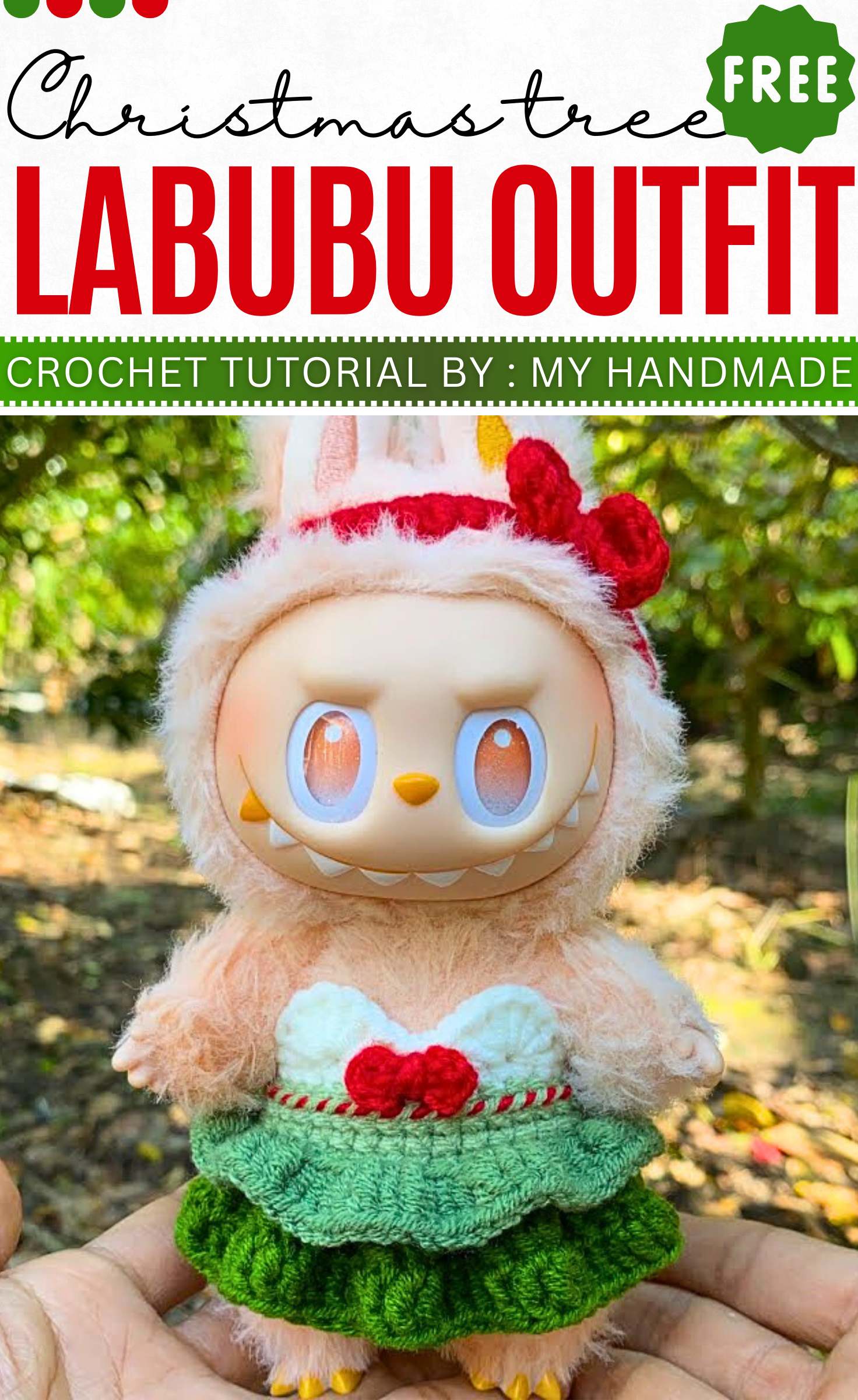 Christmas tree Labubu Outfit