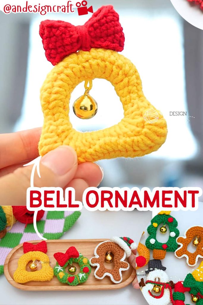 Crochet Bell Ornament Tutorial