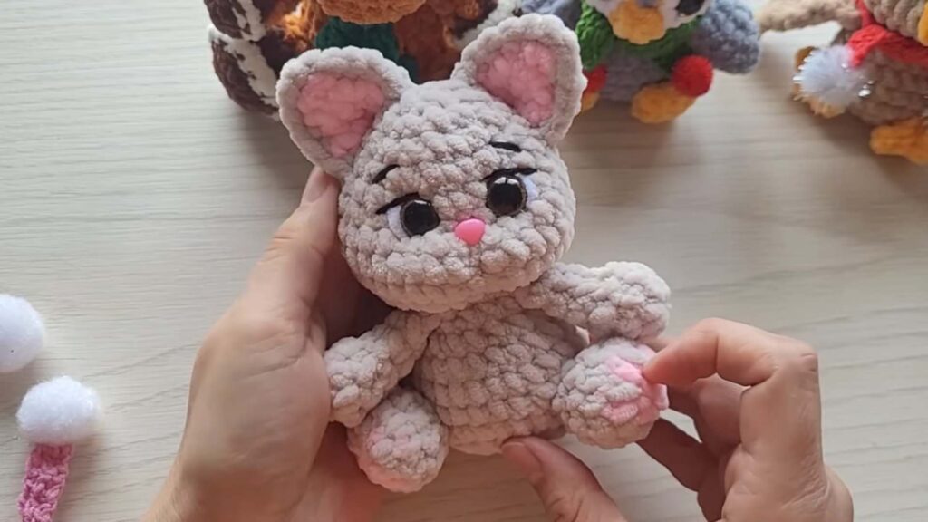 Crochet Cat Plushie with Scarf