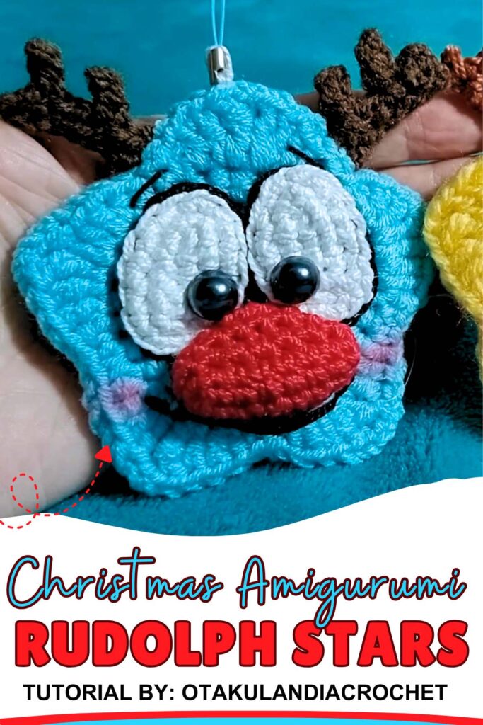 Crochet Christmas Rudolph Stars