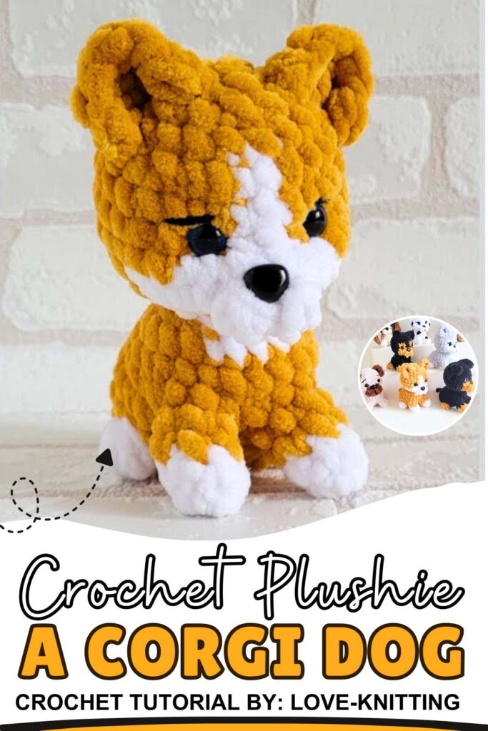 Crochet Corgi Dog Plushie