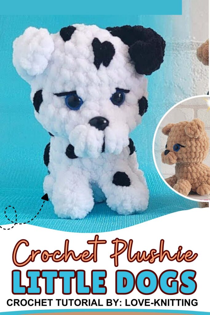 Crochet Cute Puppy Dog Plushie 