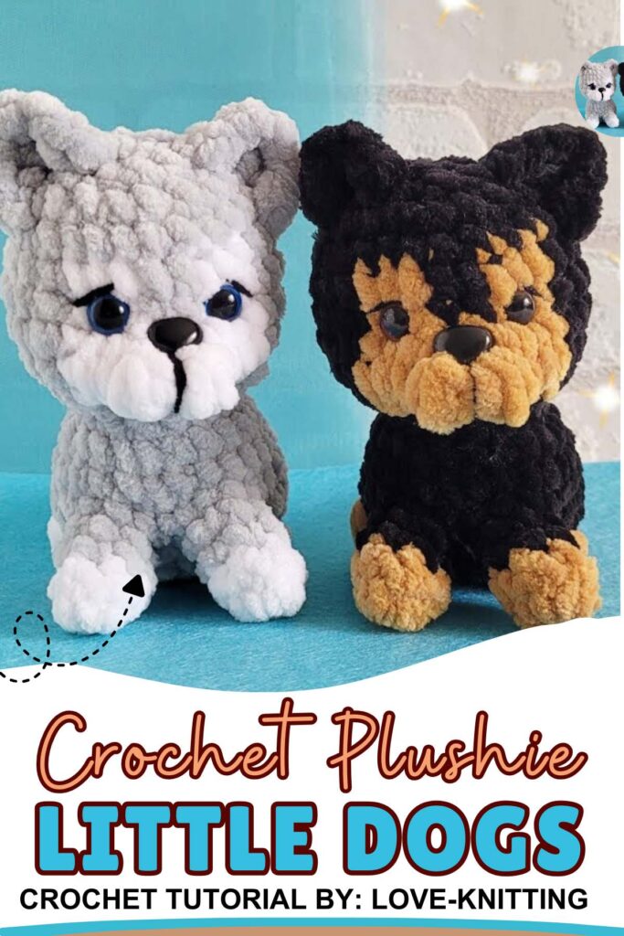 Crochet Little Dog Plushie 