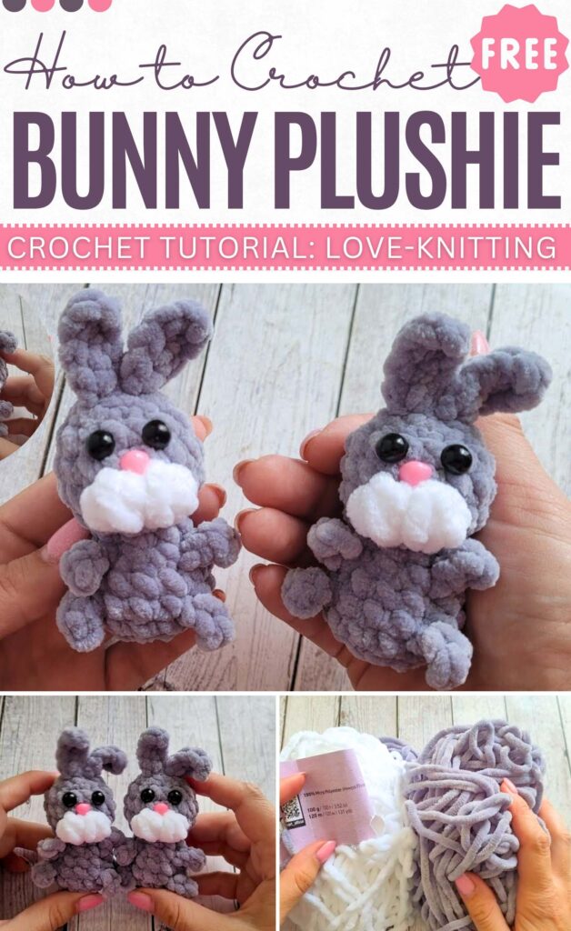 Crochet Mini Bunny Plushie