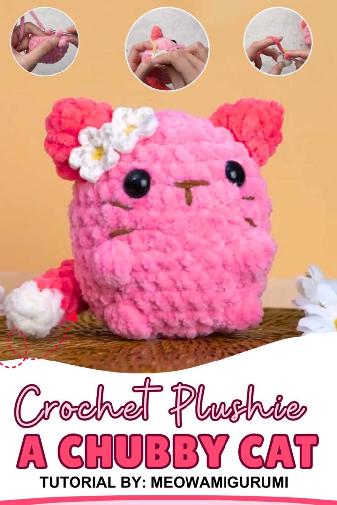 Crochet Pink Cat Plushies