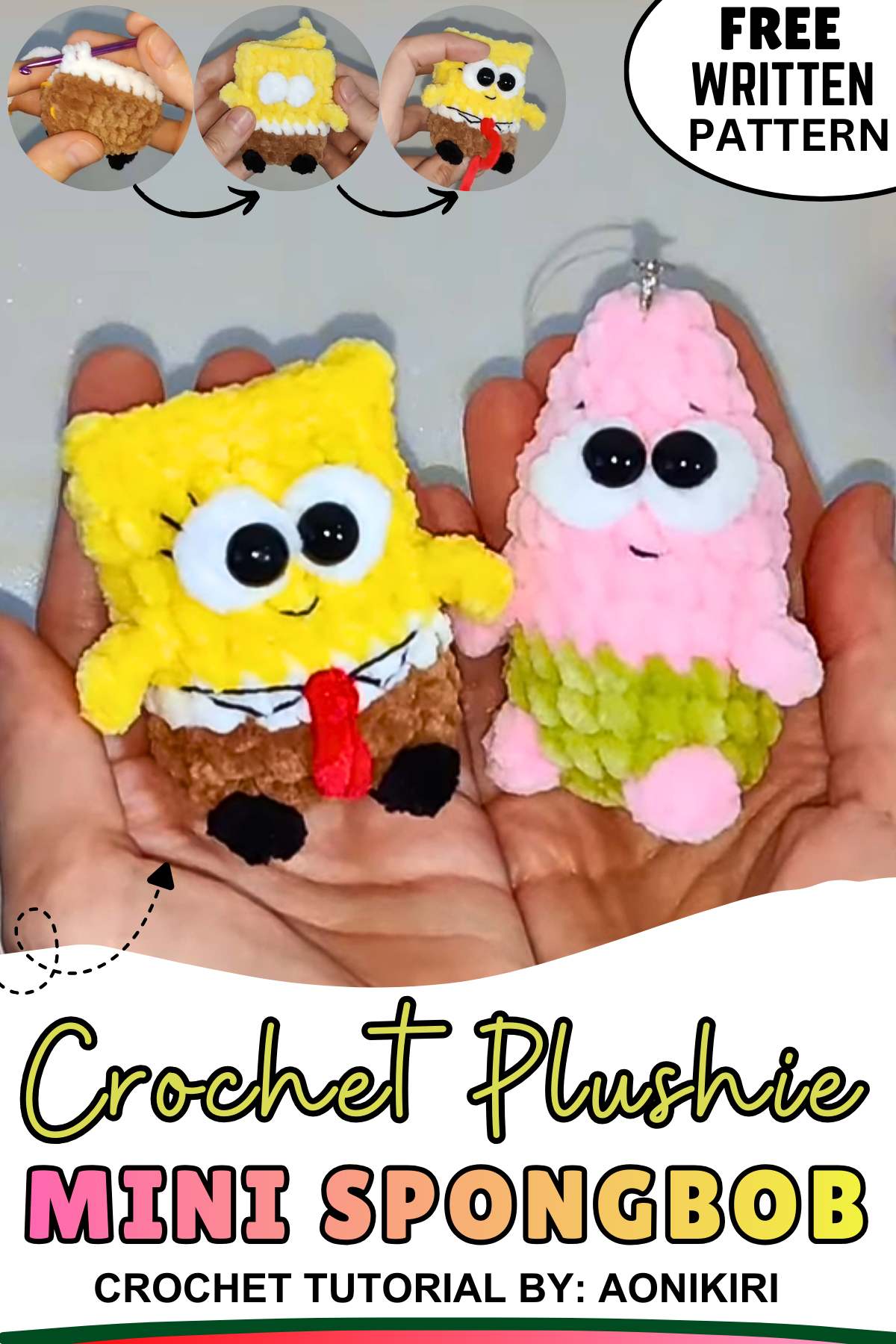 Crochet Plushie Mini Spongbob