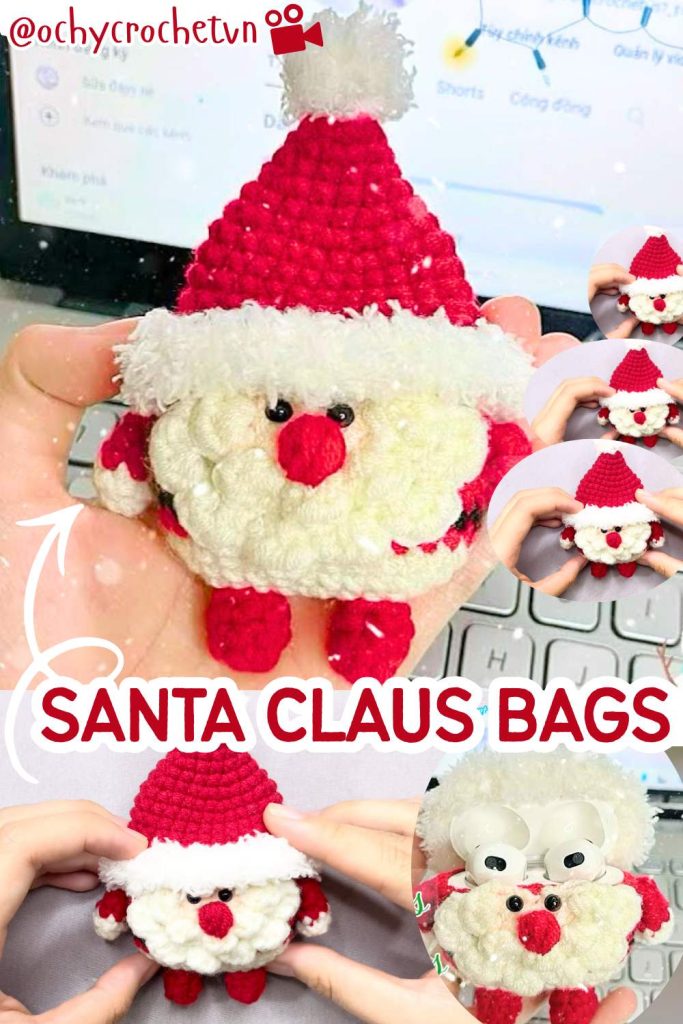 Crochet Santa Amigurumi & Case 